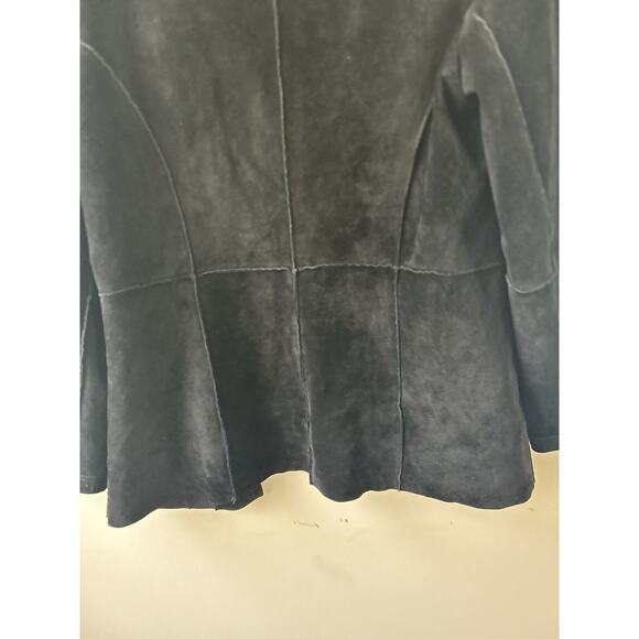 VTG Nancy Bolen City Girl Suede Jacket Sm Womens Leather Boho Black Whimisgoth - Picture 14 of 16